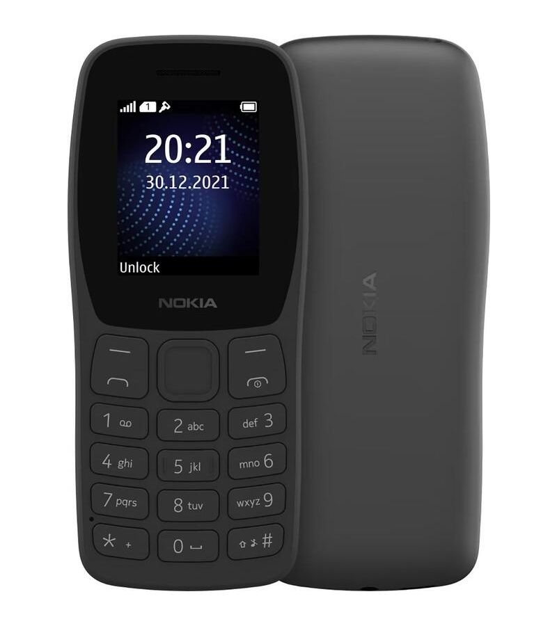 Мобильный телефон Nokia 105 TA-1416 DS EAC CHARCOAL